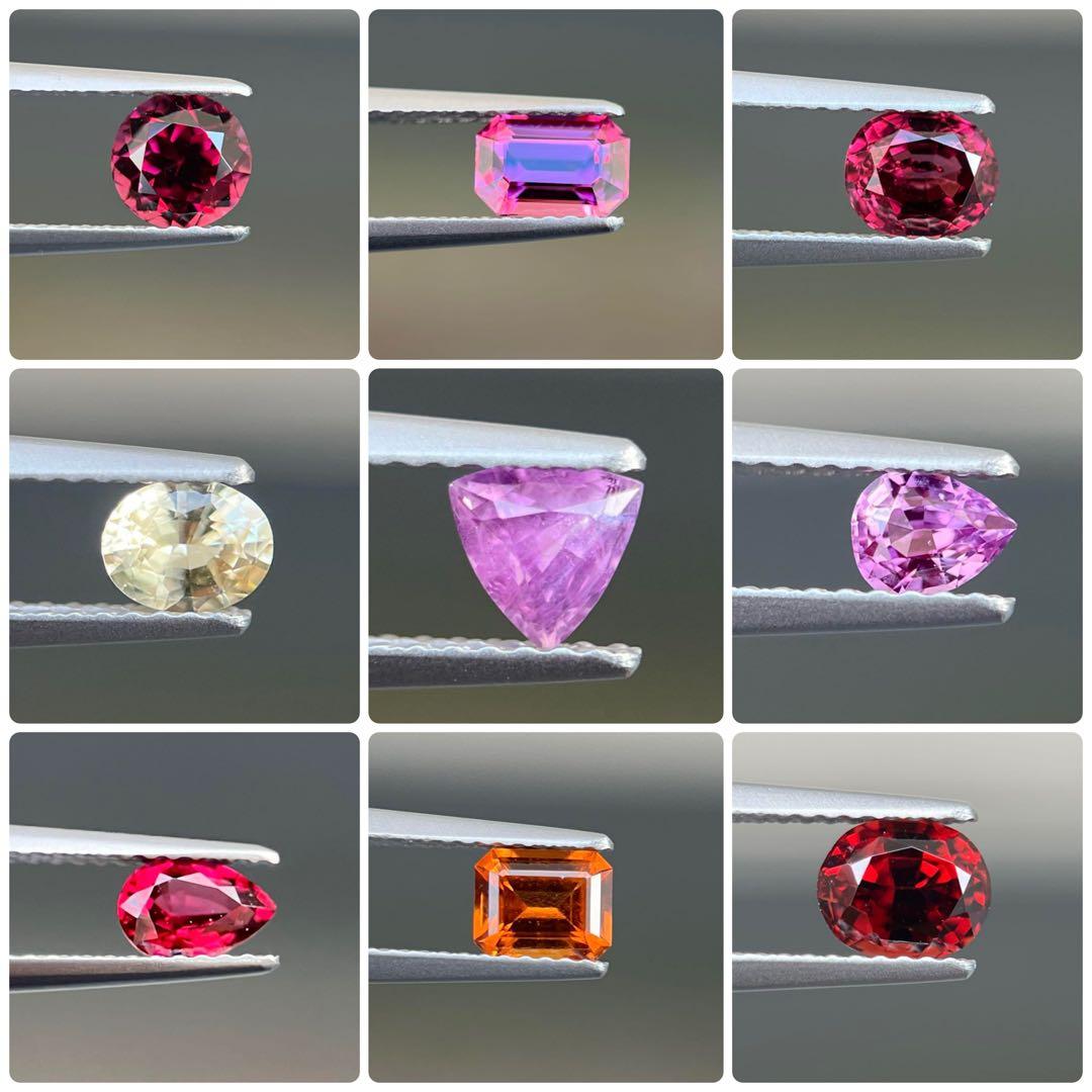 スリランカ産非加熱天然ガーネット、サファイアルースロット