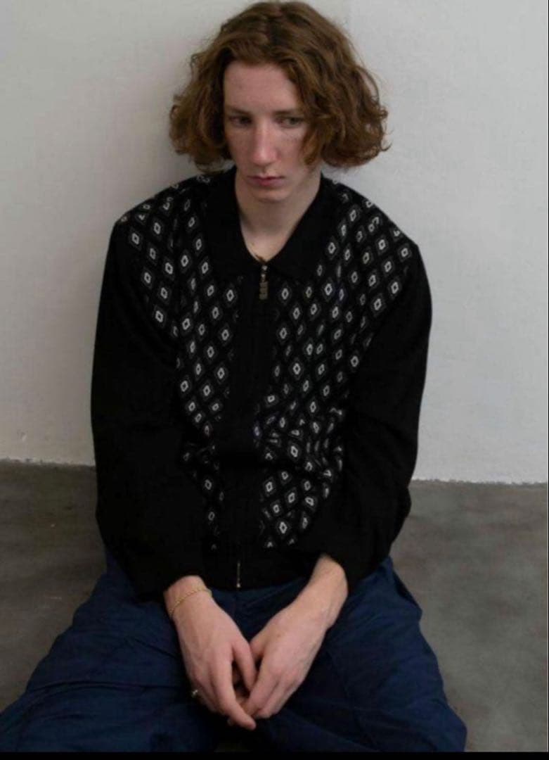 トップス tttmsw 23ss diamond knit polo