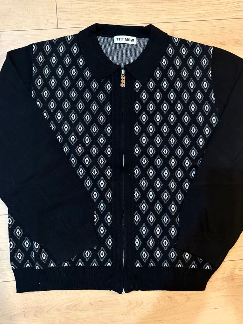 トップス tttmsw 23ss diamond knit polo