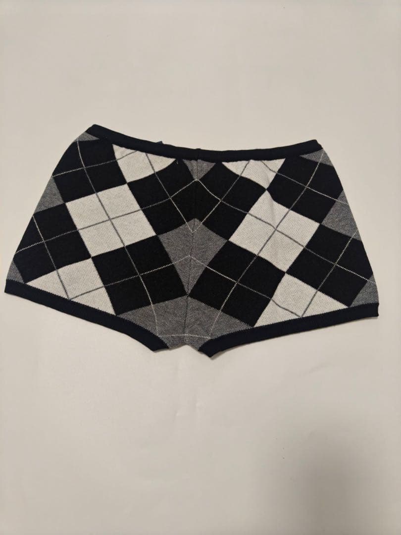 Paloma wool アーガイル柄 ニットショートパンツ