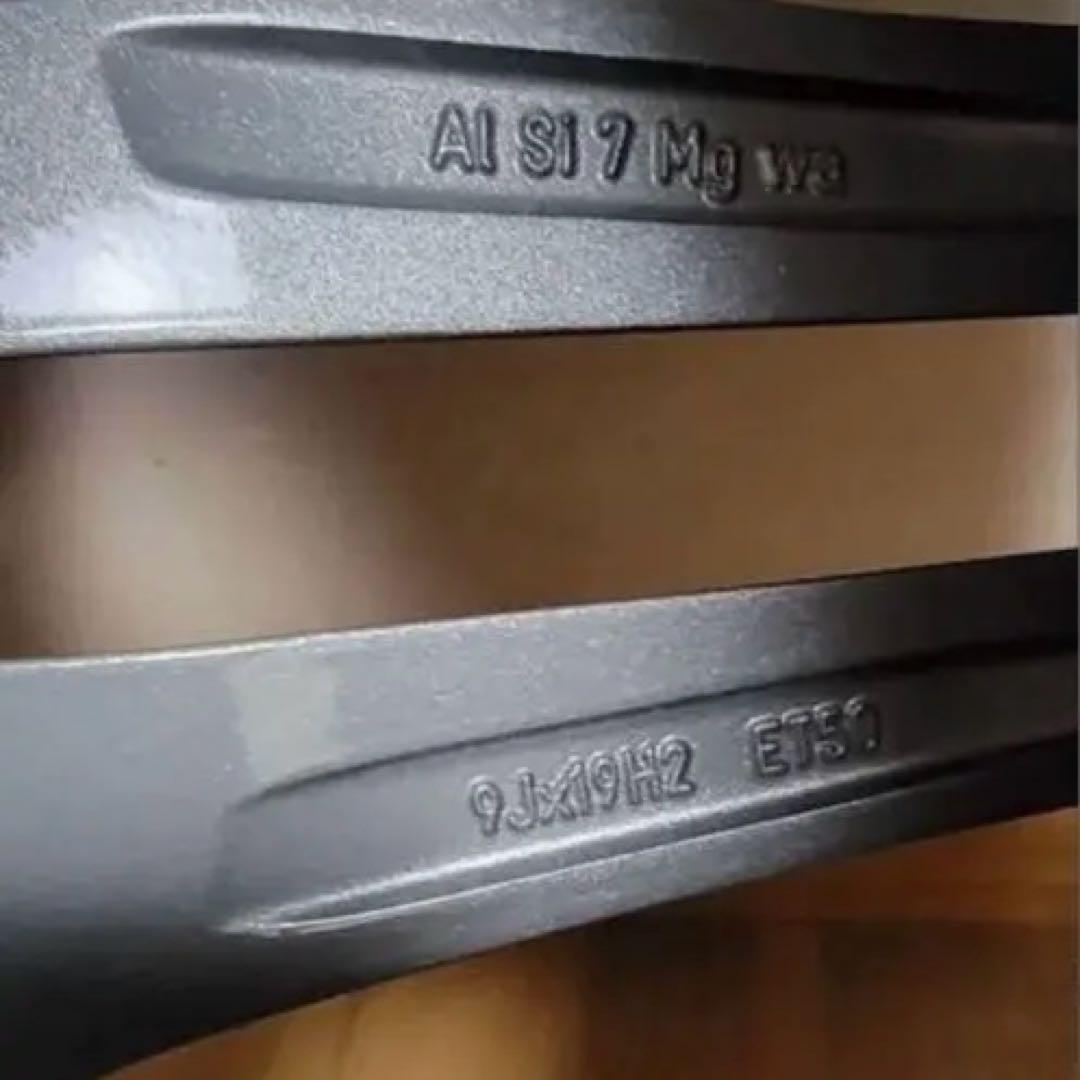 Mercedes-AMG C63S純正　スタッドレス付きアルミホイール4本セット