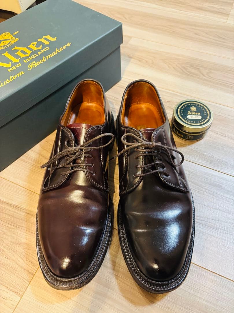 【daidaikin】Alden 990 コードバン 7D バーガンディ