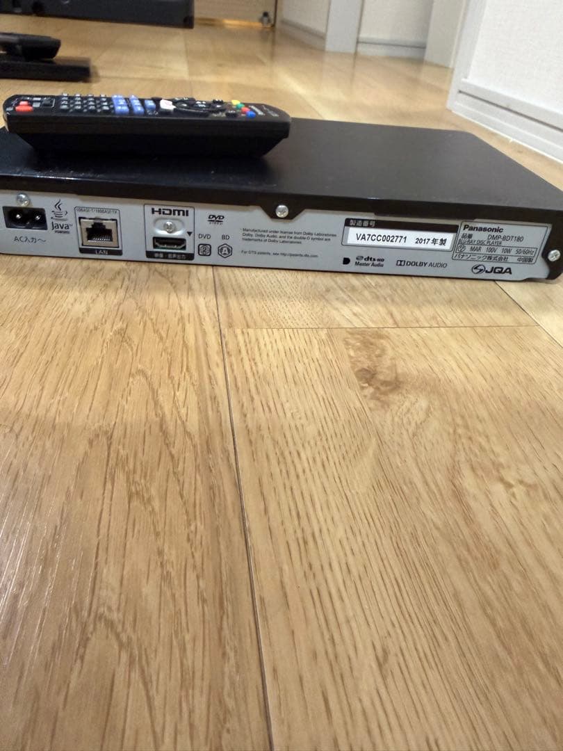 Panasonic 4K Blu-ray プレーヤー　DMP-BDT180