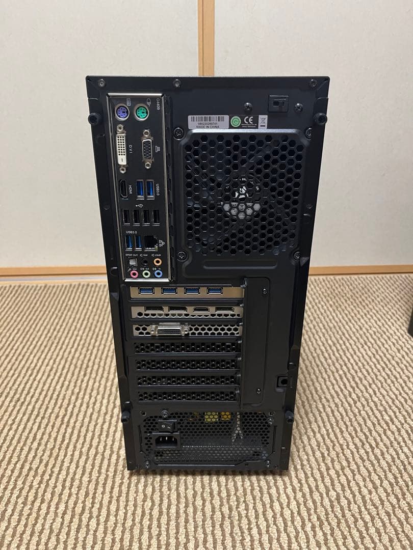 ゲーミングPC。Core i7 4770 GTX1060