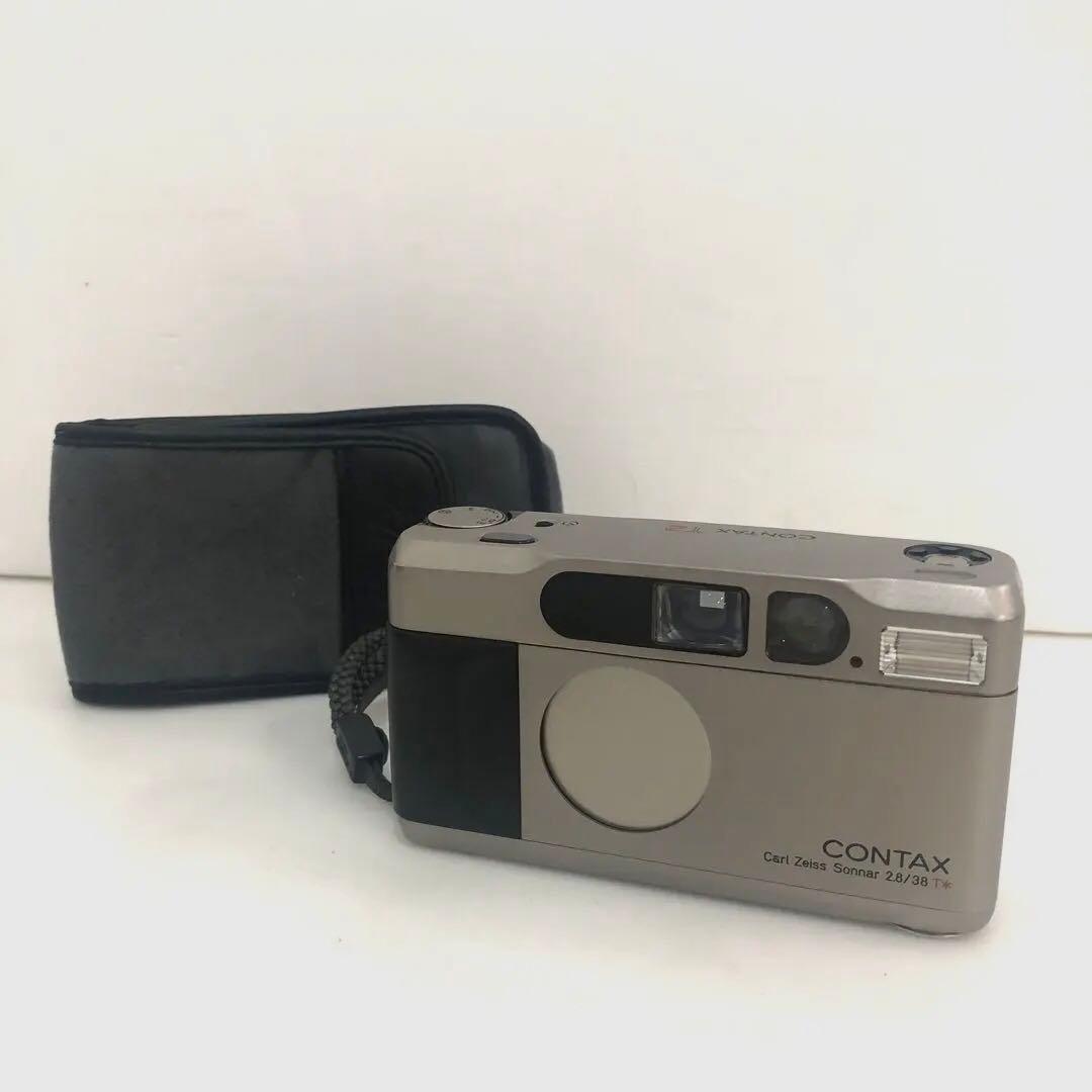 【ジャンク】コンタックス Contax T2 チタンクローム フィルムカメラ
