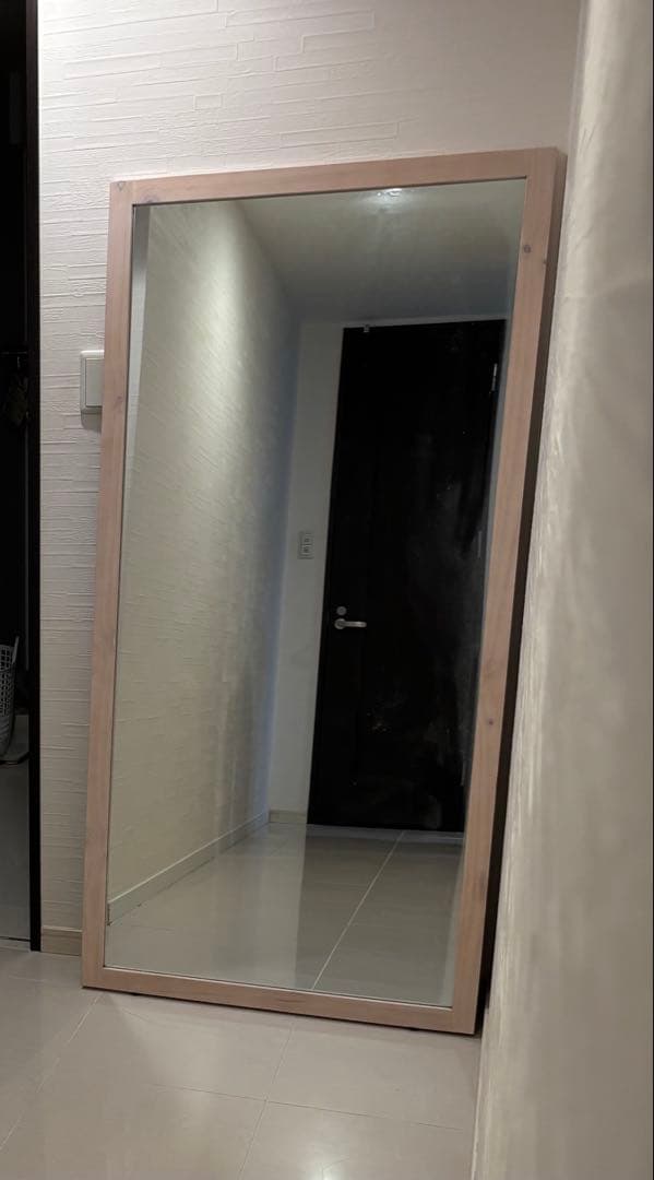 大きい全身鏡 160×78cm 大型鏡 木製フレーム おしゃれ