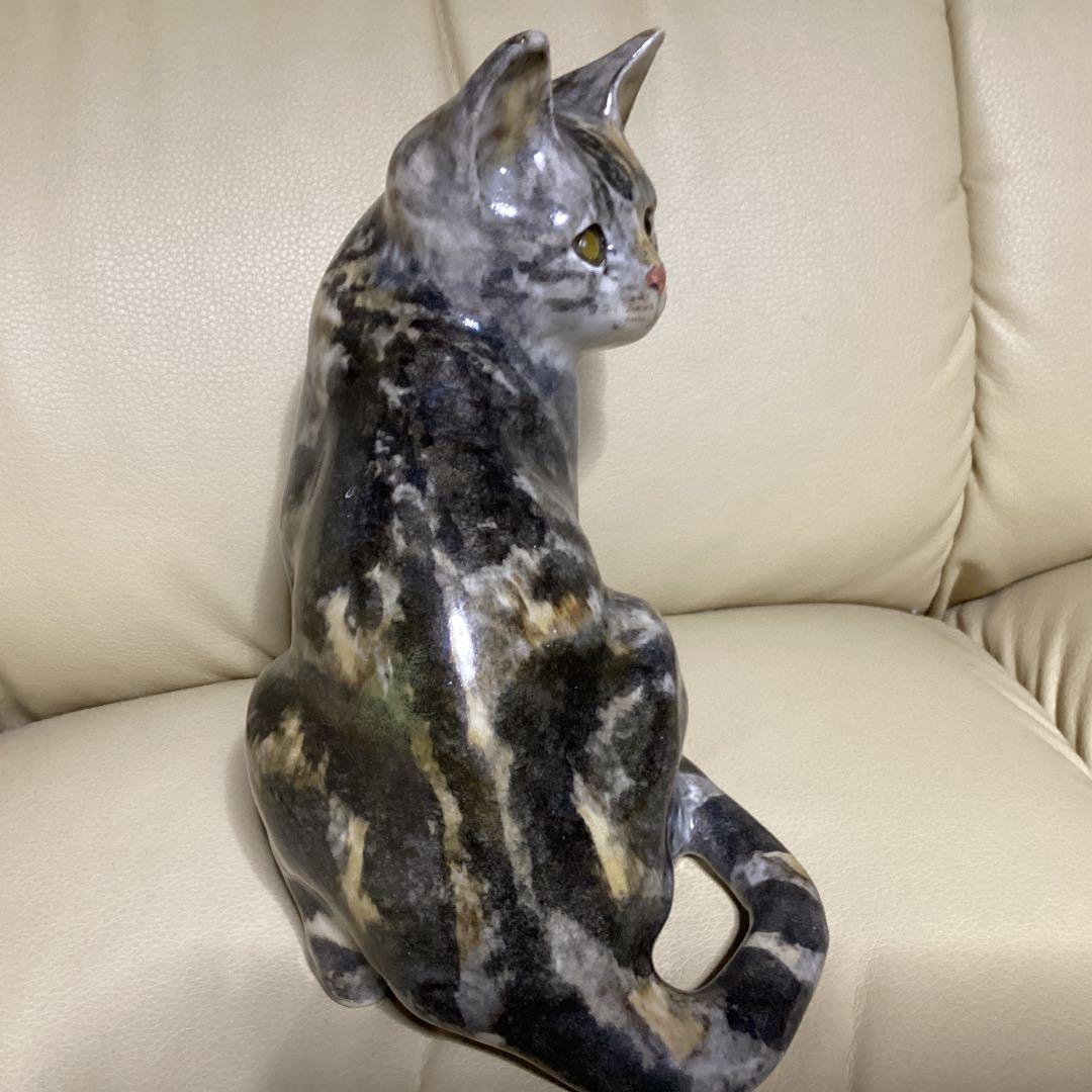 グレーと茶色の模様 が美しい約20cm ケンジントンキャット 小顔でつぶらな瞳