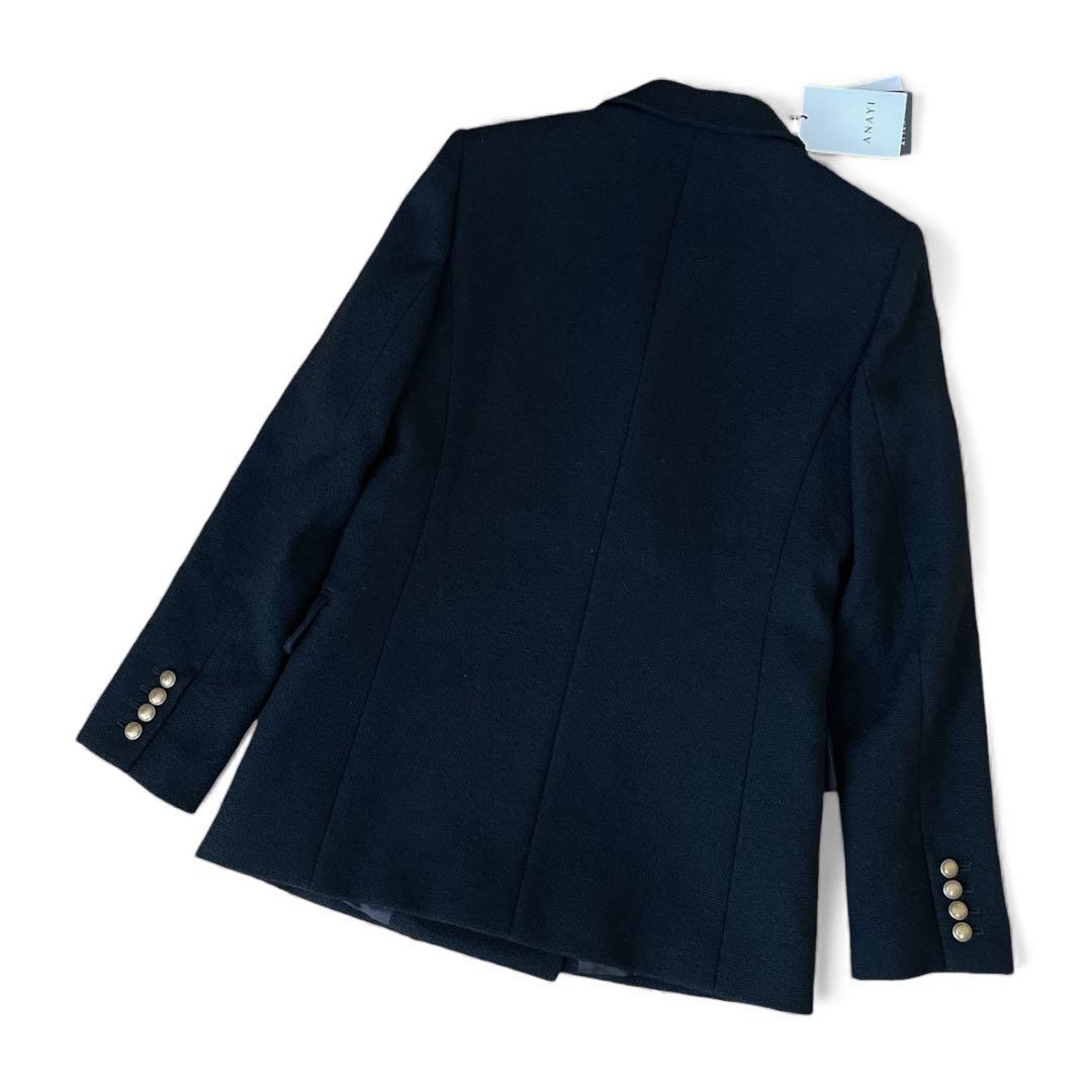 新品未使用　ANAYI アナイ テーラードジャケット ウール　ブラック　36