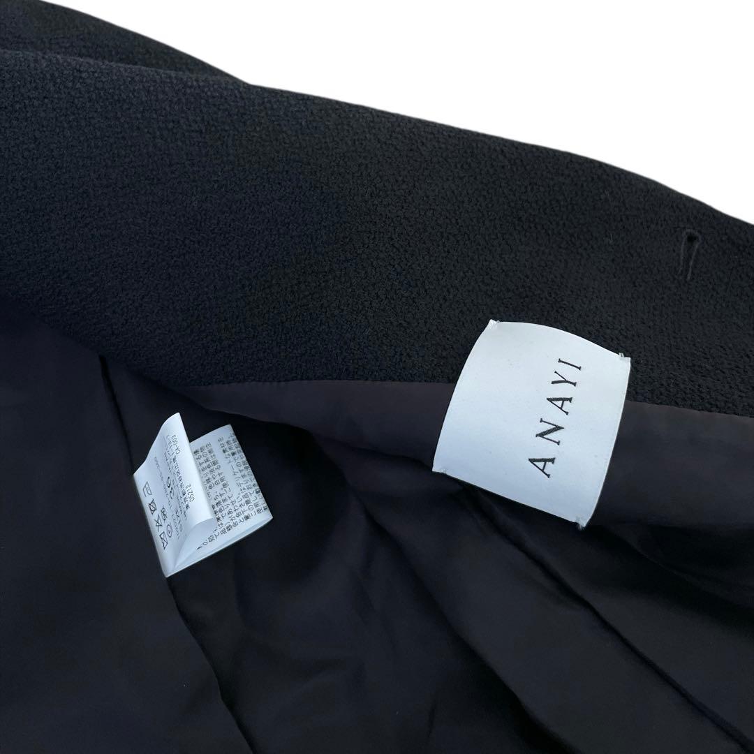 新品未使用　ANAYI アナイ テーラードジャケット ウール　ブラック　36