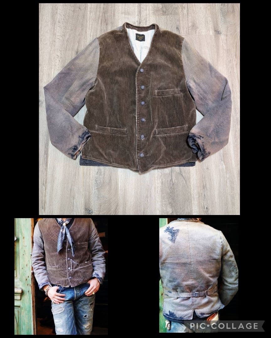 定価約7万【by GLAD HAND】MigrantJacketNoCollar