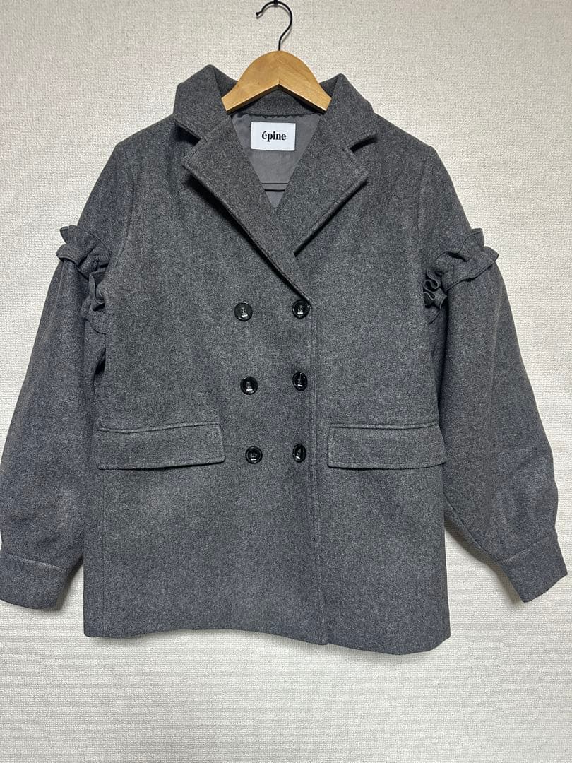 ジャケット・アウター Epine volume wool tailored coat