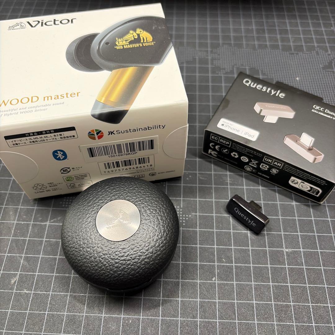 イヤホン Victor WOOD master & Questyle Dongle pro