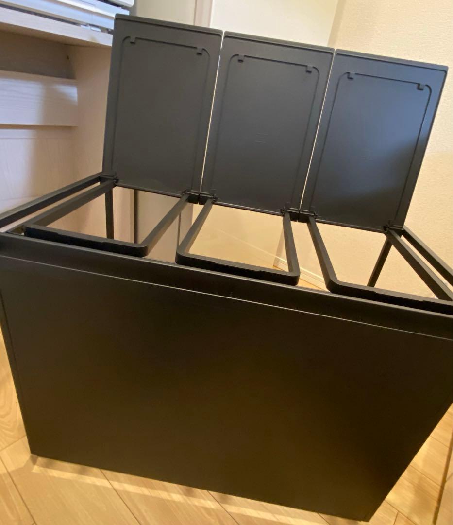 【送料込み】山崎実業 蓋付き目隠し分別ダストワゴン 45L towerごみ箱