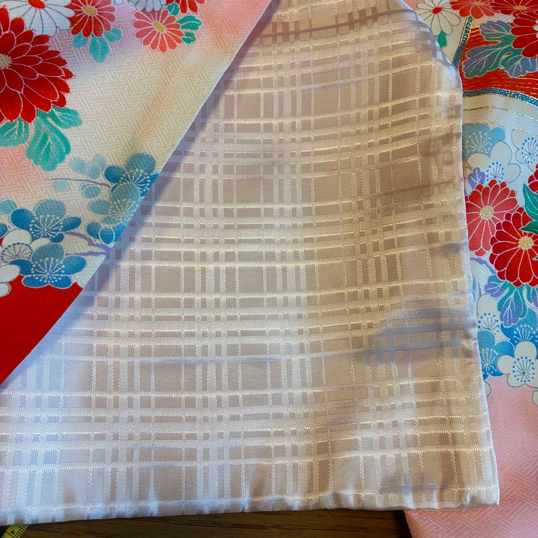 七五三　祝い着　正絹　７歳女の子着物　いろいろセット