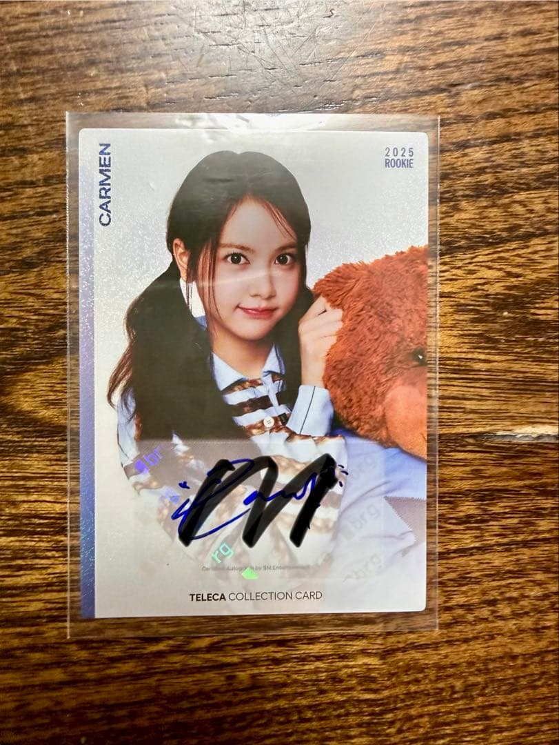 CARMEN カルメン 直筆サイン入り　K-POP ROOKIE TELECA