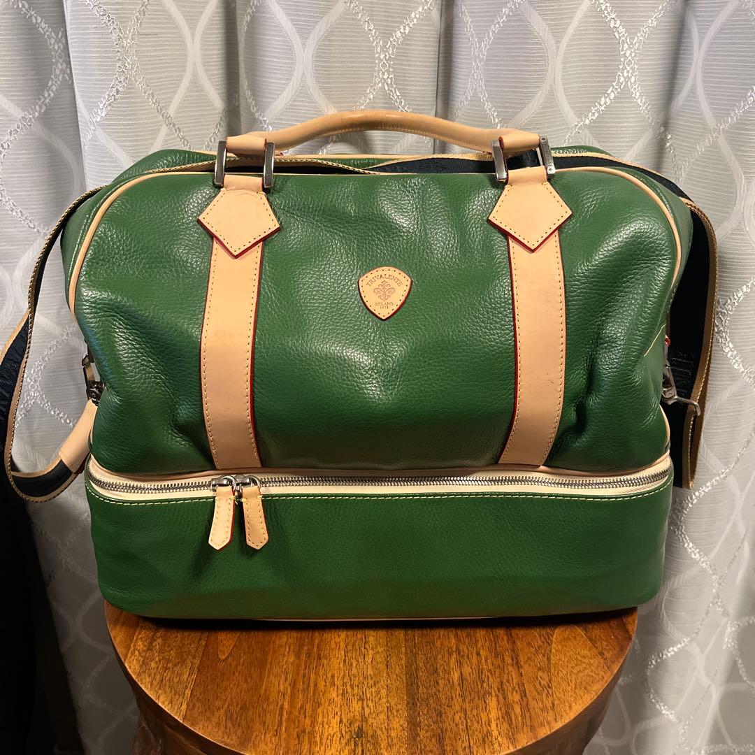 TRIVALENTE レザー ボストンバッグ