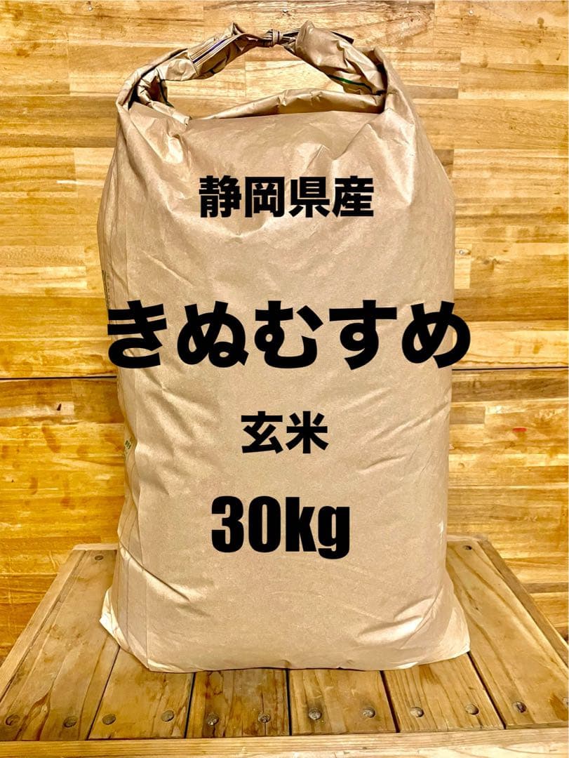 静岡県産　きぬむすめ　玄米　30kg