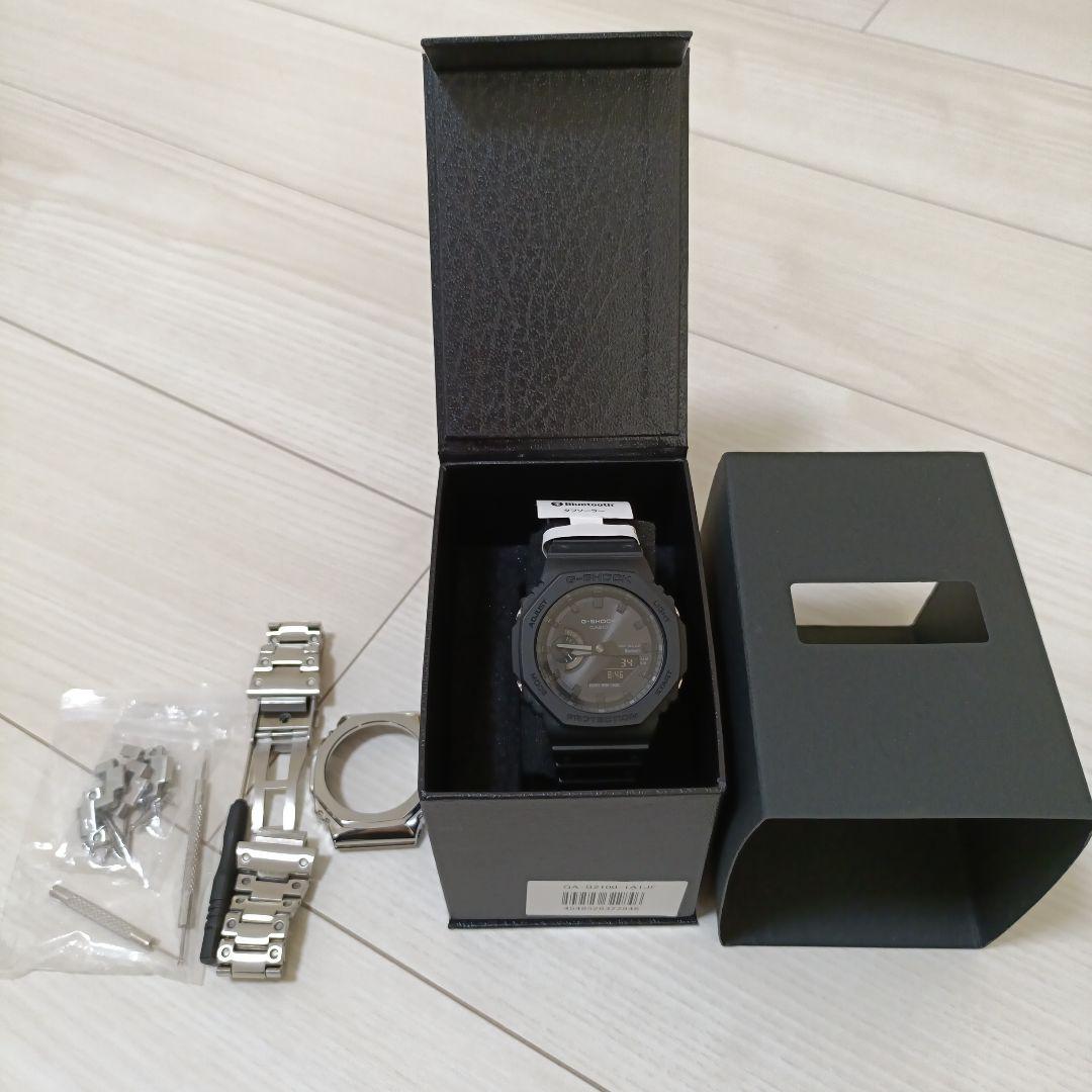 G-SHOCK GA-B2100 Bluetooth メタルバンド付き