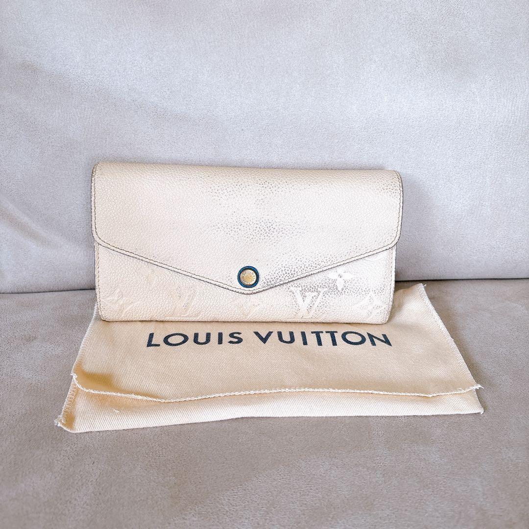 LOUIS VUITTON アイボリー 長財布 箱、保存袋付き