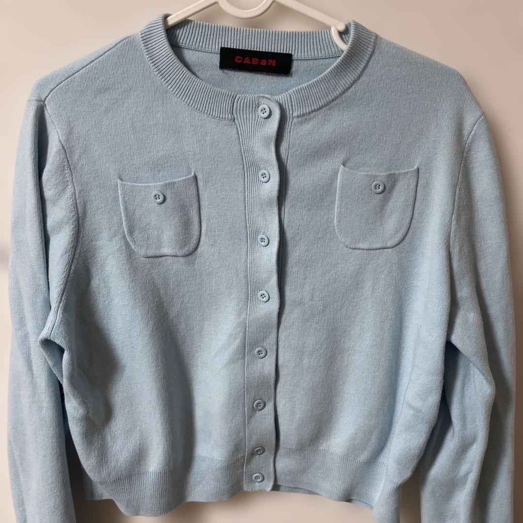 CABaN カーディガン　ブルー