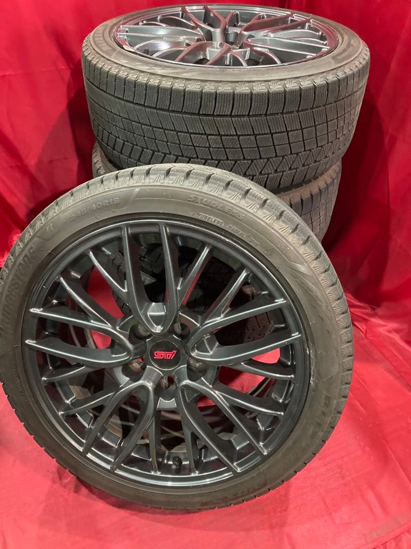 MS-1220 スバル STI純正 スタッドレスセット