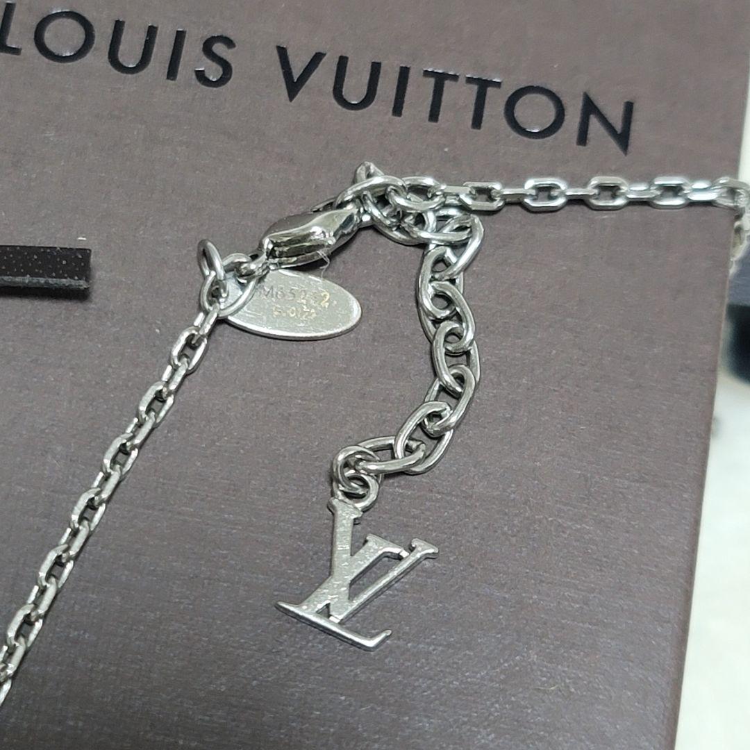 美品✨Louis Vuitton コリエギャンブル ネックレス シルバー 箱付き