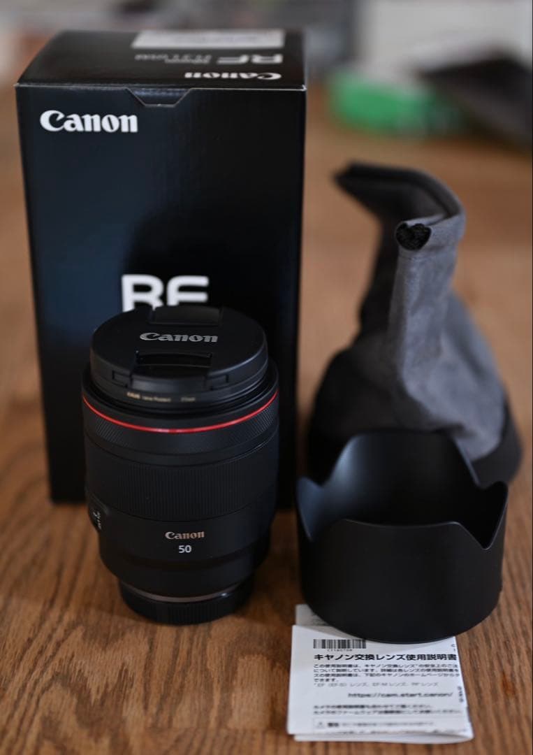 canon RF50mm Ｆ1.2L 二月購入