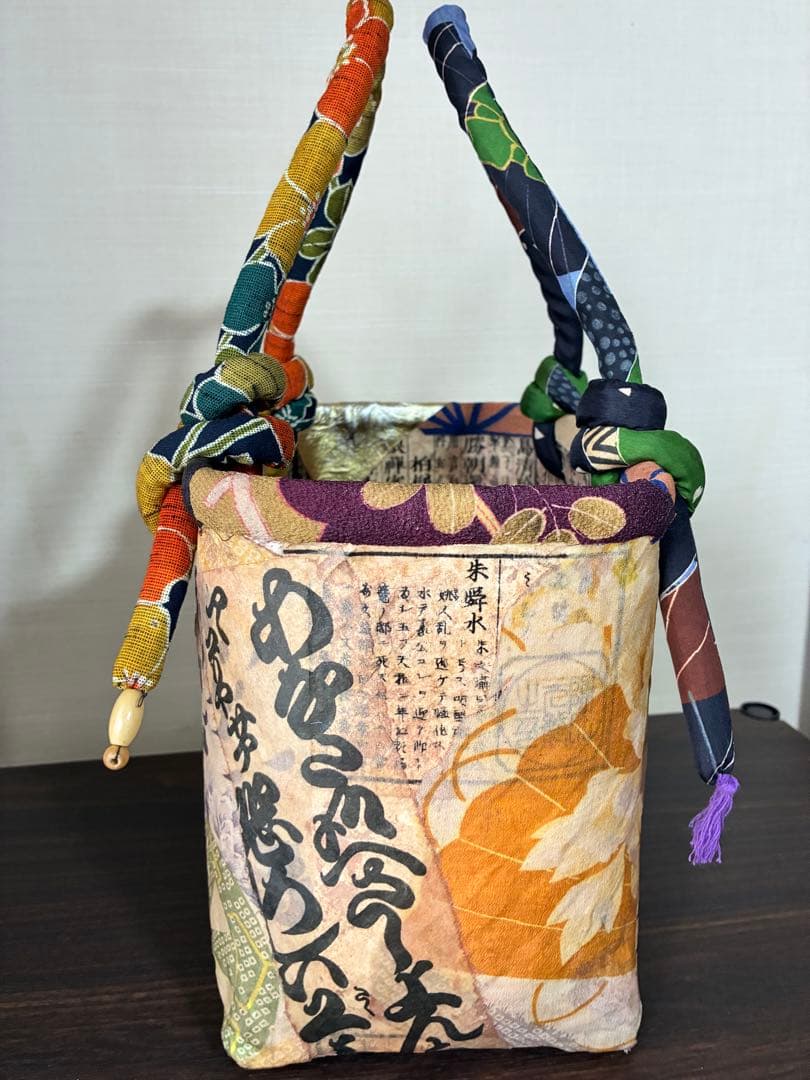 一閑張りかごバッグ（118）