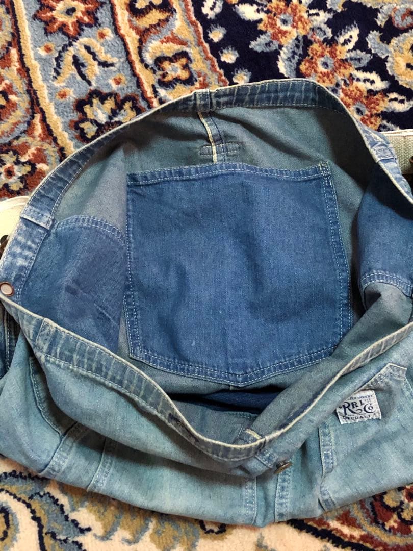 希少　RRL デニム　オーバーオール　ショルダーバッグ　ラルフ　ヴィンテージ