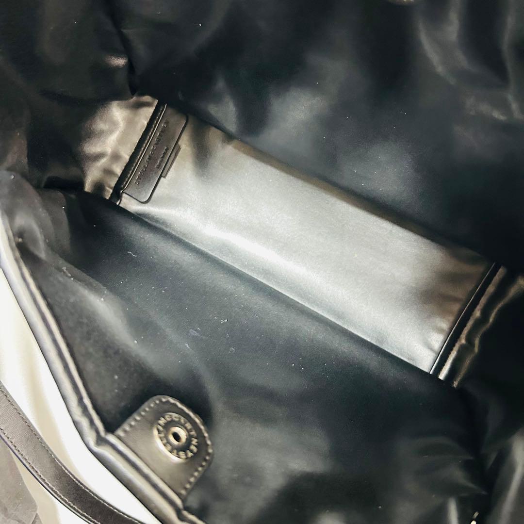 STELLAMcCARTNEY リネン×レザー2WAY ハンドバッグ ベージュ系