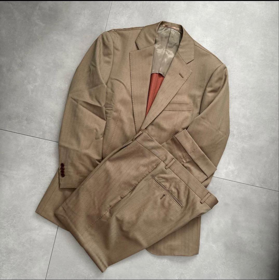 【2月6日までの掲載】 PILGRIM スーツ 定価11万 ブラウン メンズ