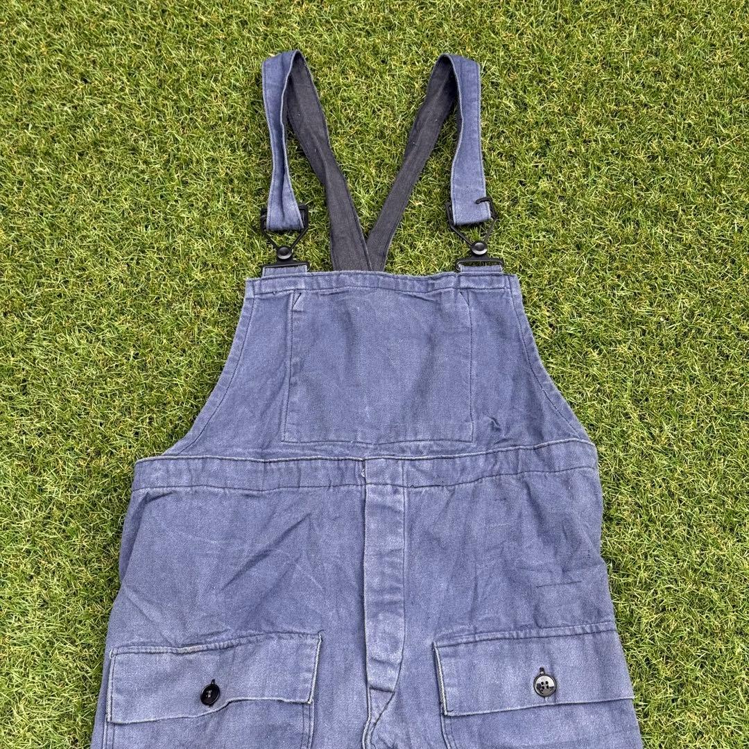 パンツ 1086 GDR VEB Vintage Work Bib Pants 48L