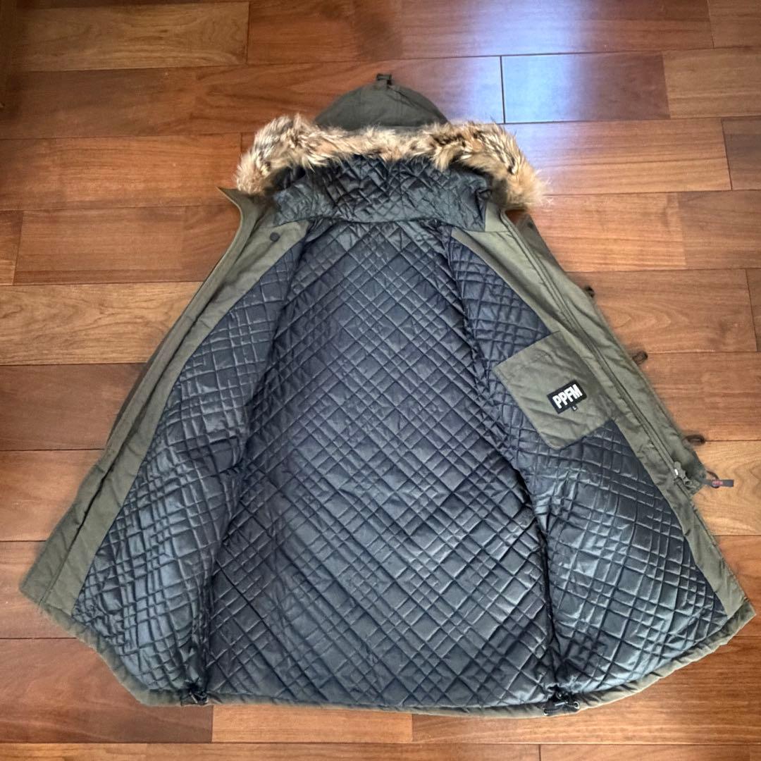PPFM リアルファー取外可能 ミリタリージャケット モッズコート Y2K L
