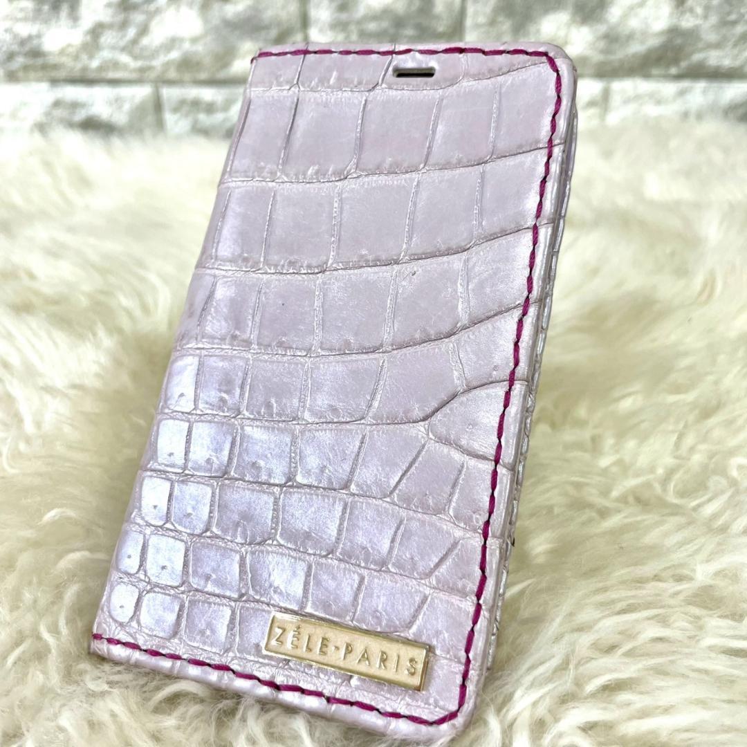 美品　ゼルパリ　スマホケース　クロコダイル　iPhone14pro
