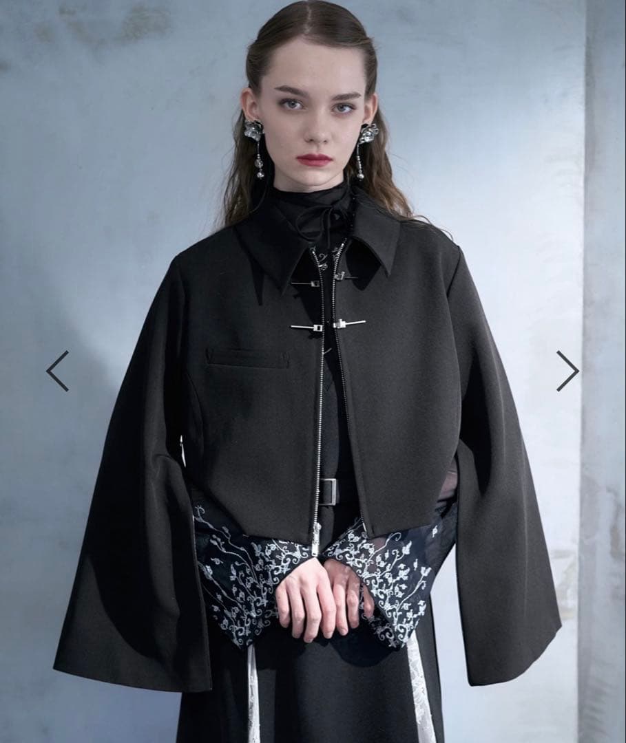 HARE ブラック 金具ショートジャケット