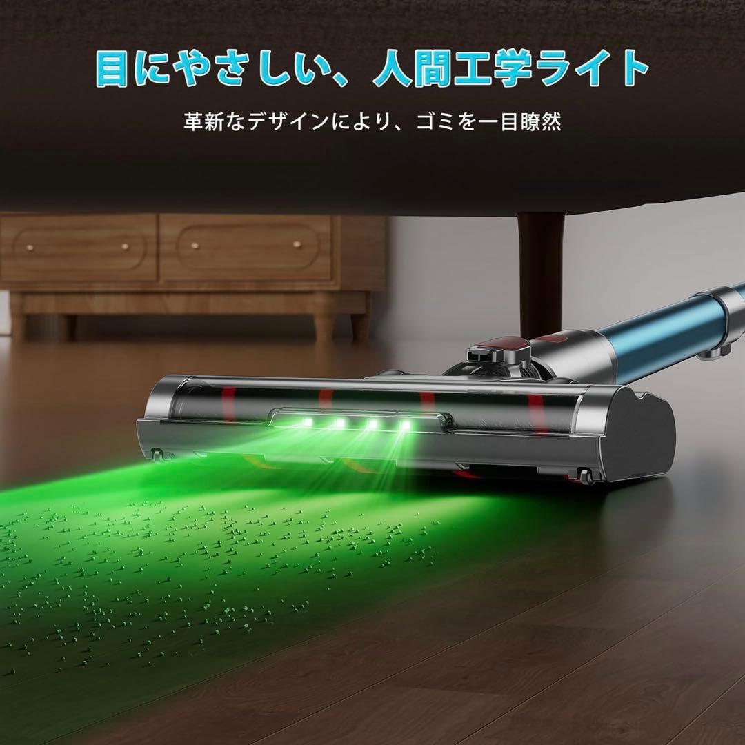 未使用⭐️掃除機 コードレス 強力吸引・自立式ブラシヘッド・ダニ除去ブラシ付き