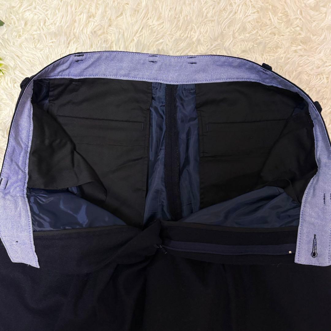 美品【ビームスプラス】2プリーツ ウールフランネル トラウザーズ