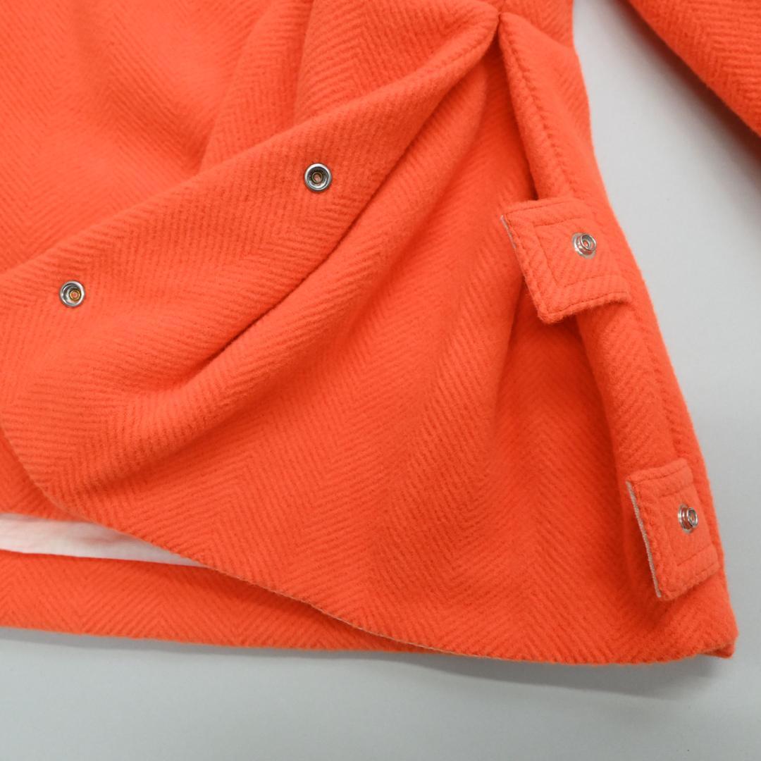 □ 44606★冬 ブラミンク プルオーバーパーカー ハーフジップ オレンジ \"