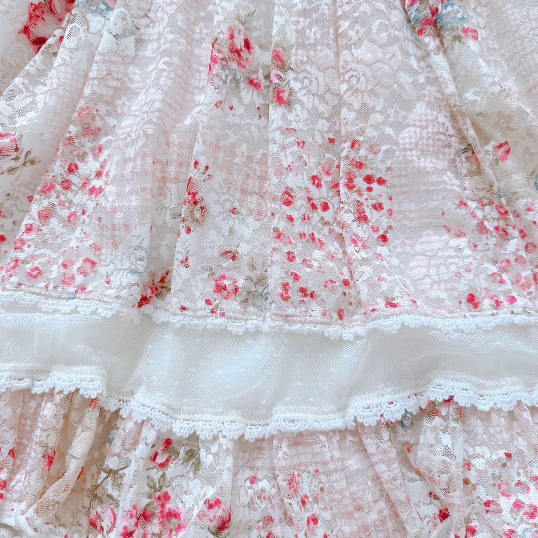 LIZLISA✨姫カジ 姫ギャル 平成 当時物 y2k レース 花柄 ワンピース