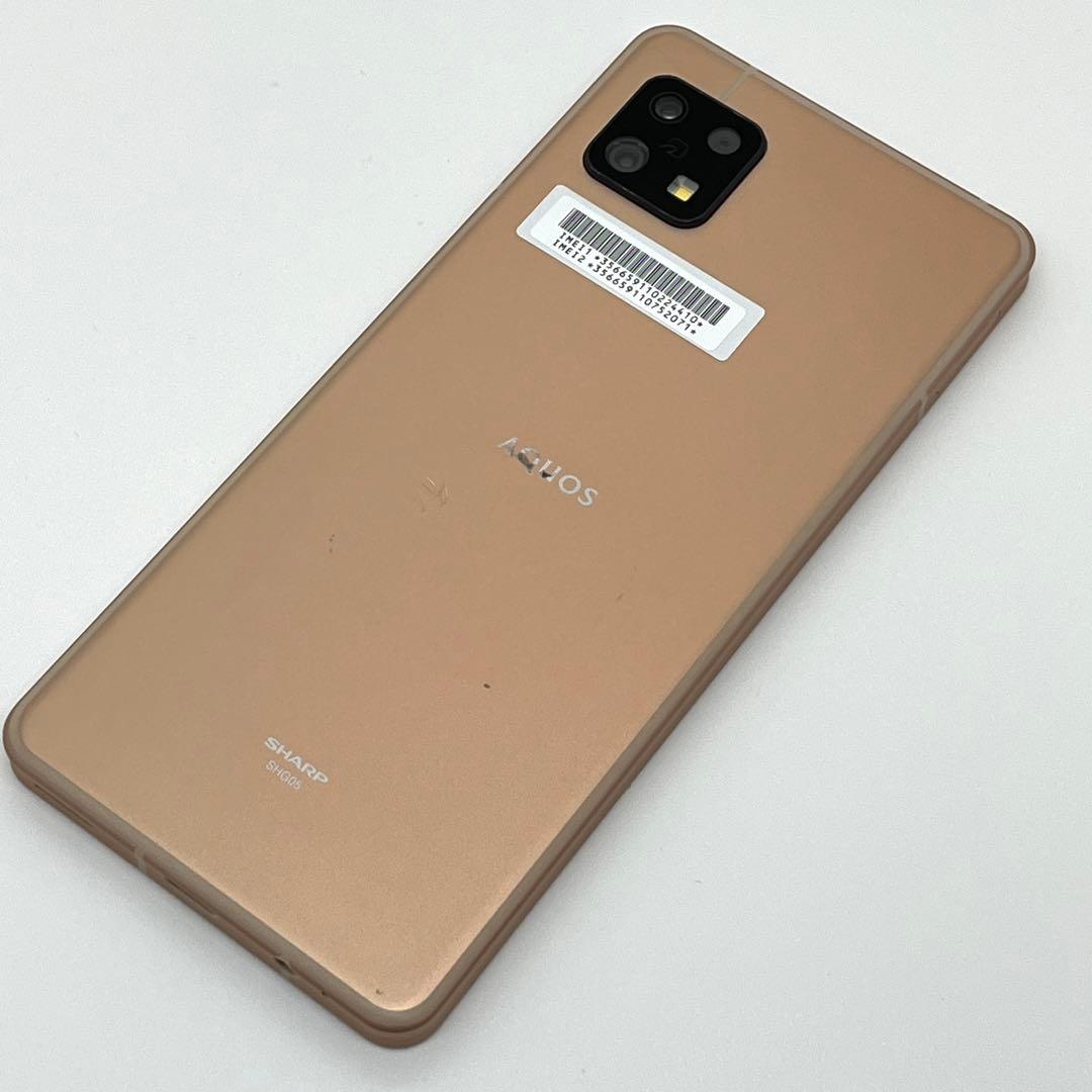 AQUOS sense6 SHG05 au SIMロック解除済 ライトカッパー⑪