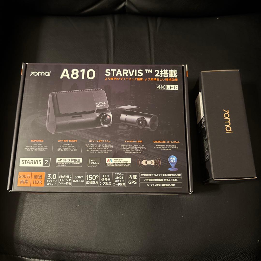 新品【駐車監視システム付】70mai Dash Cam 4k A810 ドラレコ