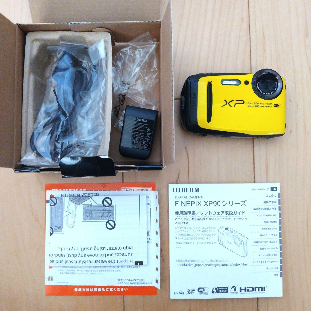 【美品】防水 FINEPIX XP90 SDカード 16GB付