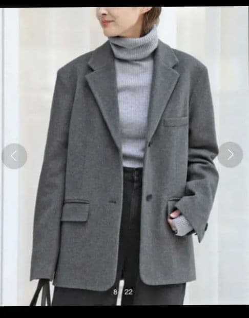 ▼ドゥーズィエムクラス▼エブリデイアイライクDadJacketコート▼カシミア混