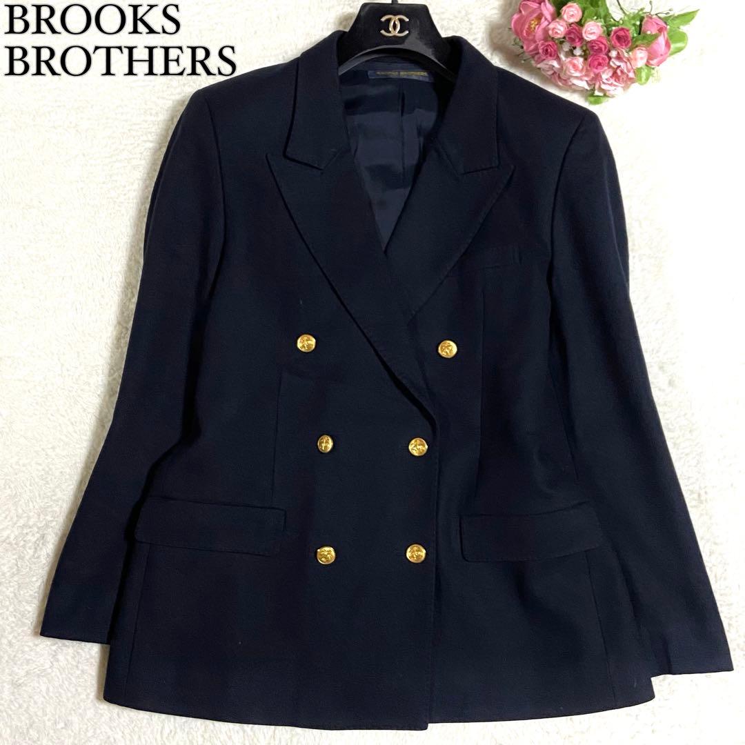 ブルックスブラザーズ ダブル 紺ブレ 金ボタン ネイビー Lサイズ