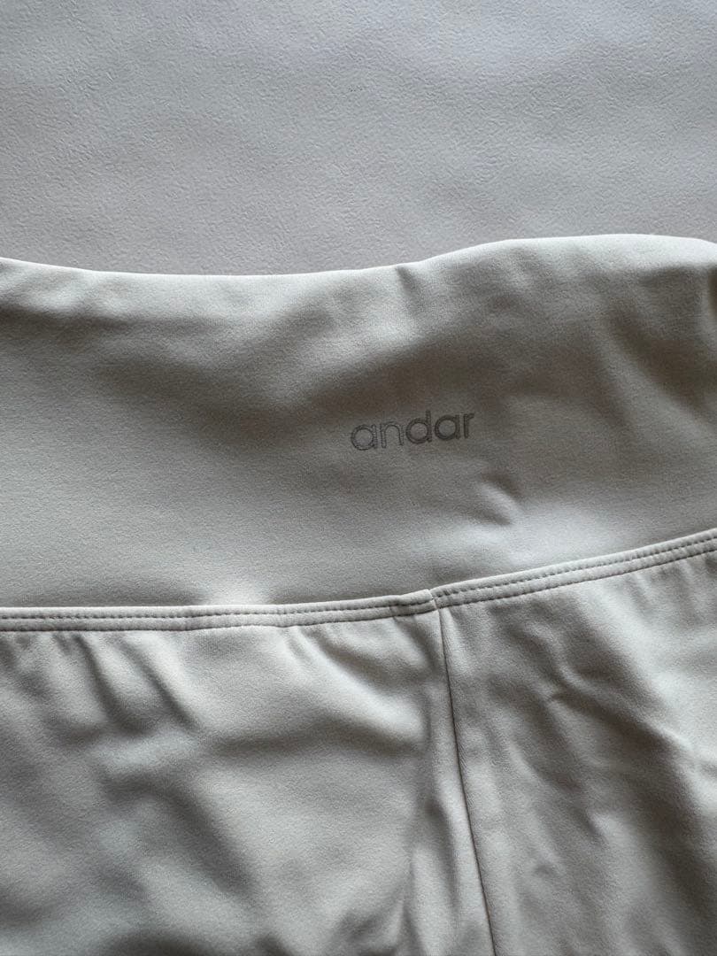 andar Light Beige Airywin 裏起毛マキシワイドレギンス