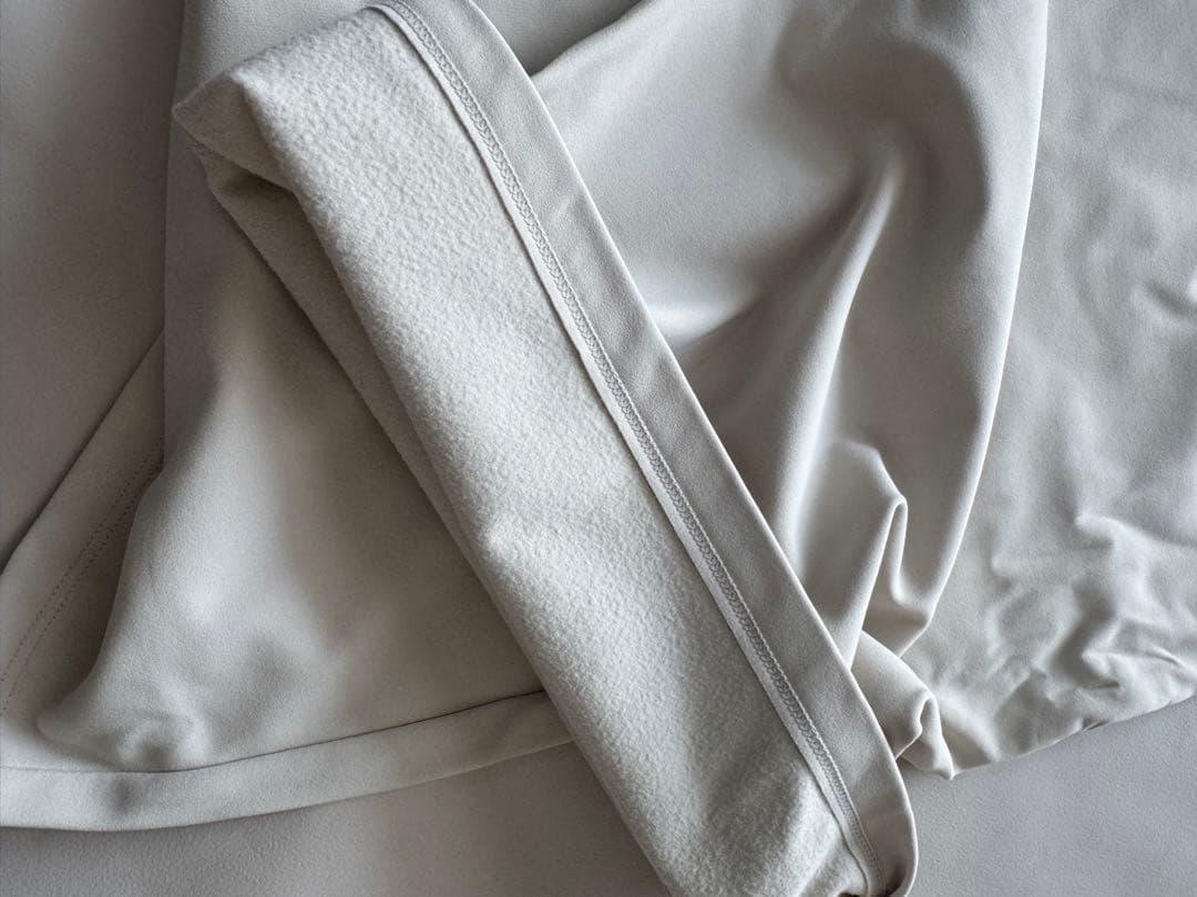 andar Light Beige Airywin 裏起毛マキシワイドレギンス