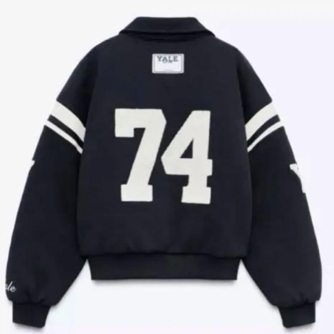 ZARA 完売品 Yale キルティングジャケット Sサイズ 美品　スタジャン