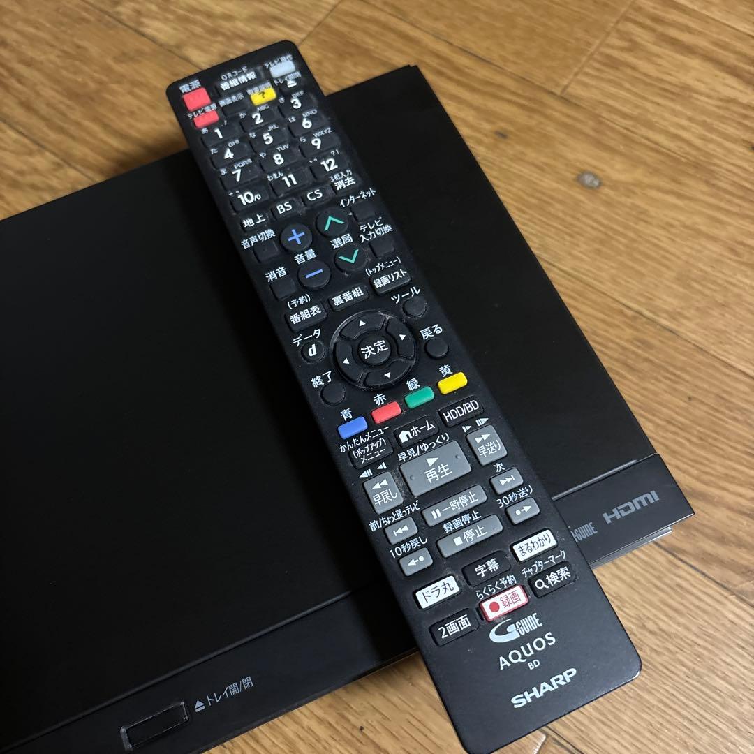 AQUOS ブルーレイレコーダー BD-NW1200　純正リモコン