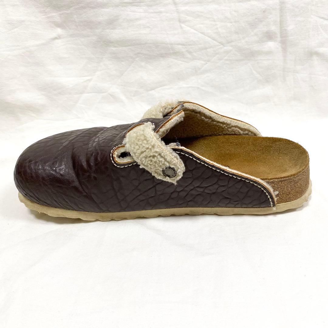 極美品✨希少 ビルケンシュトック ボストン レザー ボア サンダル 25cm