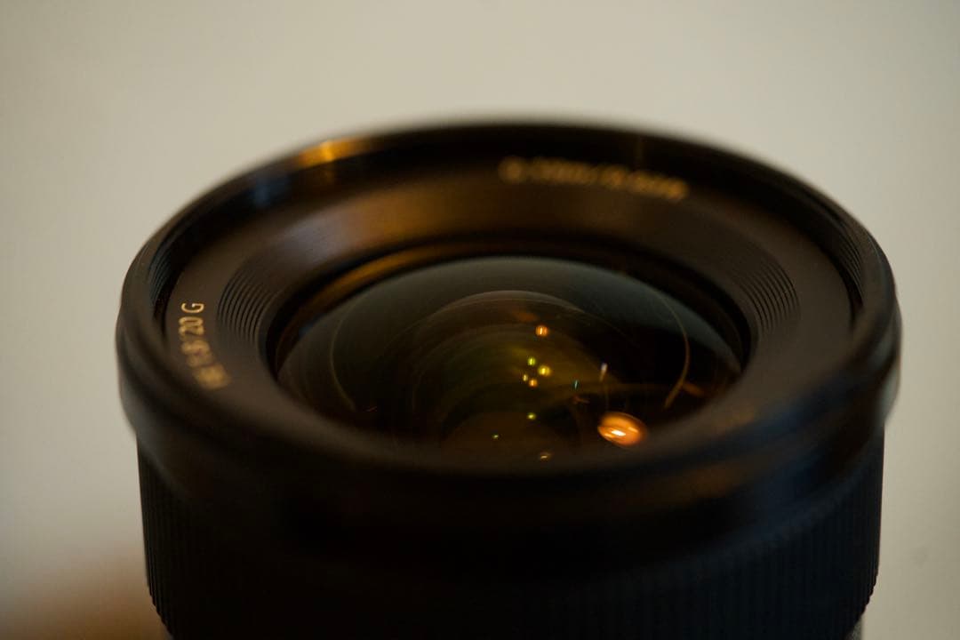 SONY FE 20mm F1.8 G レンズ